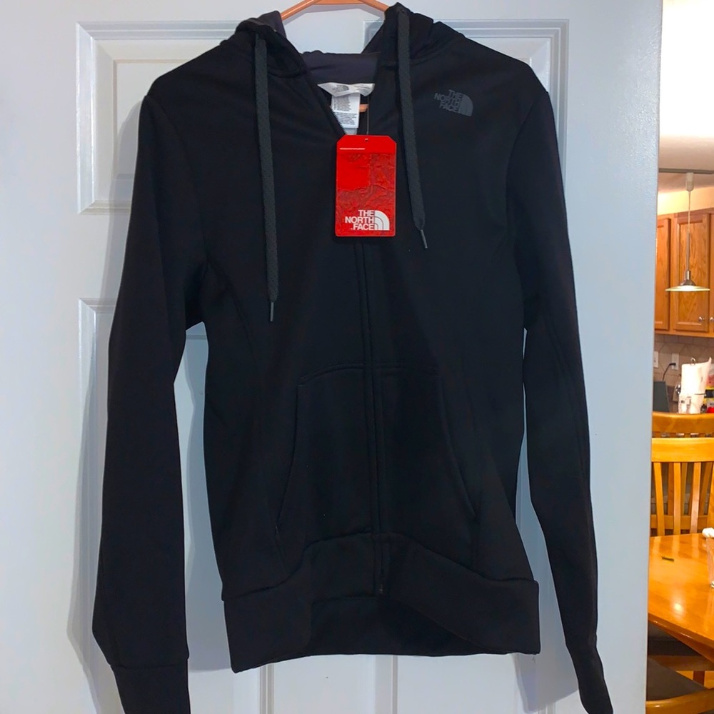 Black zip up North Face
